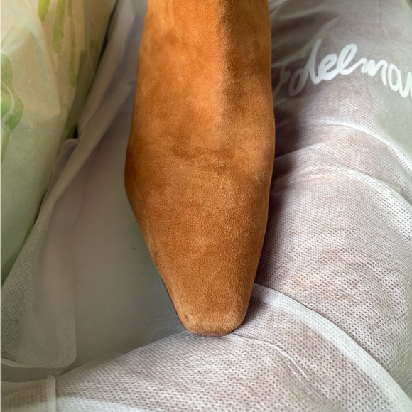 ✨BNIB Sam Edelman Sylvia Brown Suede Boots- Wide Calf 7.5 ✨🤎 - Picture 8 of 12